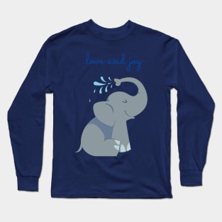 Cute Elephant Long Sleeve T-Shirt